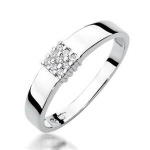 NUBIS® Zlatý prsten s diamanty - velikost 50 - W-417W-50
