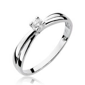 NUBIS® Zlatý zásnubní prsten s diamantem - velikost 60 - W-230W-60