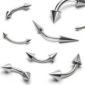 Šperky4U Piercing do obočí 1,6 mm - kónus - OB01020-161055