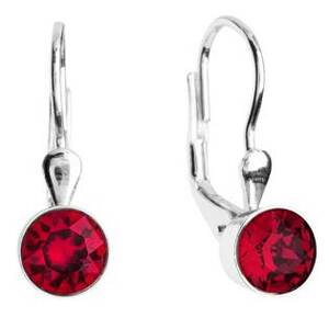 EVOLUTION GROUP CZ Stříbrné náušnice s krystaly Crystals from Swarovski® Ruby - 31112.3 Ruby