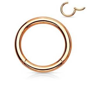 Šperky4U Piercing segment kruh zlacený - K01039RD-1212