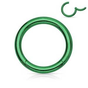 Šperky4U Piercing segment kruh - zelený - K01039G-1206