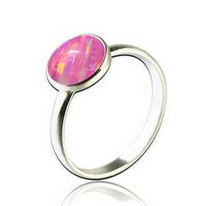 NUBIS® Stříbrný prsten s opálem - velikost 51 - NBP95-OP22-52