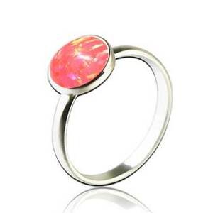 NUBIS® Stříbrný prsten s opálem - velikost 51 - NBP95-OP57-52