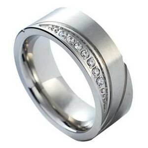 NUBIS® NSS1017 Dámský snubní prsten se zirkonem - velikost 60 - NSS1017-Zr-60