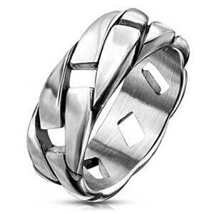 Šperky4U Pánský ocelový prsten - velikost 67 - OPR0146-67