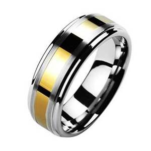 NUBIS® NWF1024 Pánský snubní prsten wolfram - velikost 63 - NWF1024-8-63
