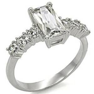 Šperky4U Ocelový prsten se zirkony - velikost 62 - AL-0003-62