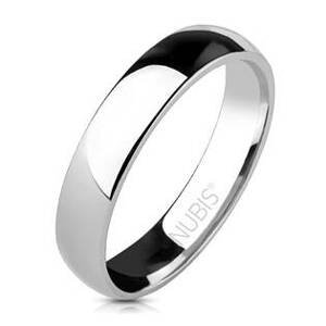 NUBIS® Ocelový prsten, šíře 4 mm - velikost 57 - NSS1011-57