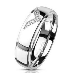 Šperky4U Dámský ocelový prsten - velikost 62 - OPR0096-62
