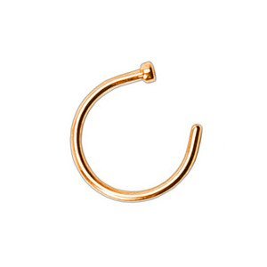 Šperky4U Pozlacený piercing do nosu - kruh - N0001-0806