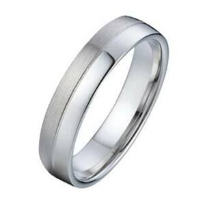 NUBIS® NSS3017 Dámský snubní ocelový prsten šíře 4 mm - velikost 58 - NSS3017-58