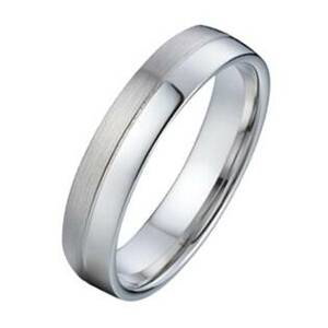 NUBIS® NSS3017 Dámský snubní ocelový prsten šíře 4 mm - velikost 47 - NSS3017-47