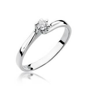 NUBIS® Zlatý zásnubní prsten s diamantem - W-021W-52
