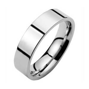 Šperky4U Ocelový prsten, š. 6 mm, vel. 53 - velikost 53 - OPR1266-53