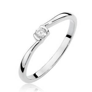 NUBIS® Zlatý zásnubní prsten s diamantem - W-380W
