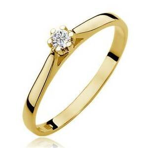 NUBIS® Zlatý zásnubní prsten s diamantem - W-311G