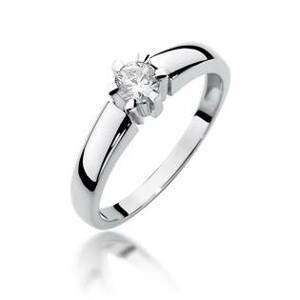 NUBIS® Zlatý prsten s diamanty - velikost 52 - W-405W-52