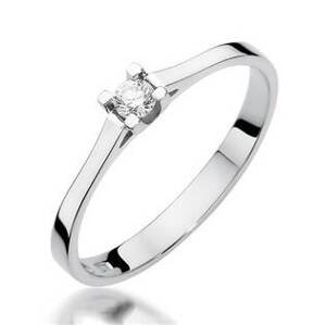 NUBIS® Zlatý prsten s diamantem - velikost 52 - W-407W-52