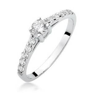 NUBIS® Zlatý prsten s diamanty - velikost 52 - W-409W-52