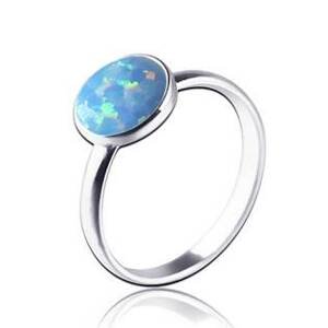 NUBIS® Stříbrný prsten s opálem - velikost 51 - NBP95-OP26-52