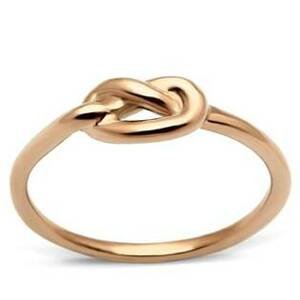 Šperky4U Zlacený ocelový prsten - uzel - velikost 60 - AL-0053-60