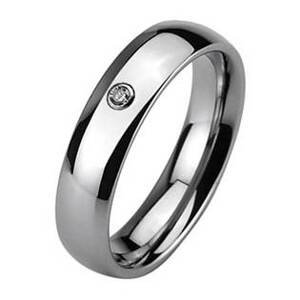 NUBIS® NWF1025 Dámský snubní prsten, zirkon - velikost 60 - NWF1025-6Zr-60