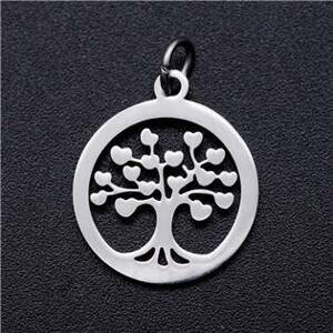Šperky4U Drobný ocelový přívěšek - strom života - OK1334-ST