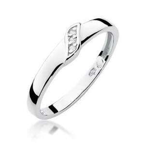 NUBIS® Zlatý zásnubní prsten s diamanty - velikost 60 - W-176W-60