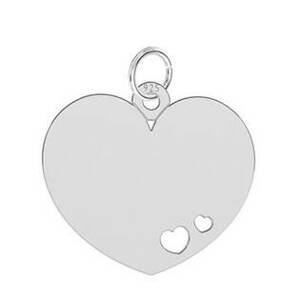 Šperky4U Stříbrný přívěšek srdce se srdíčky - NB-4159
