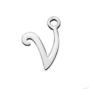 Šperky4U Drobný ocelový přívěšek - písmeno - iniciála - OK1307-V