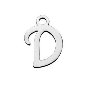 Šperky4U Drobný ocelový přívěšek - písmeno - iniciála - OK1307-D