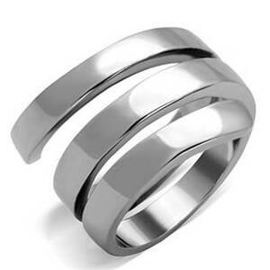 Šperky4U Extravagantní ocelový prsten - velikost 62 - AL-0086-62