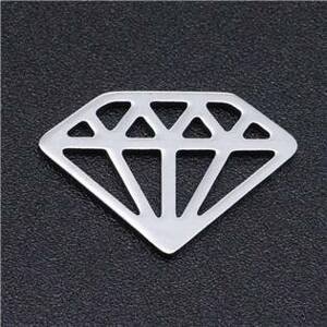 Šperky4U Ocelový přívěšek - diamant - OK1407-ST