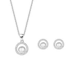 NUBIS® Stříbrná souprava šperků s perlou - NB-9027
