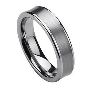 NUBIS® NWF1003 Pánský snubní prsten wolfram - velikost 59 - NWF1003-59