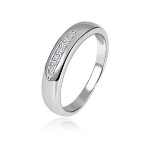 NUBIS® Stříbrný prsten se zirkony - velikost 52 - NB-5055-52