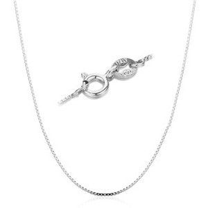 Šperky4U Dětský stříbrný řetízek - čtvercový, tl. 0,7 mm - NB-7013-40