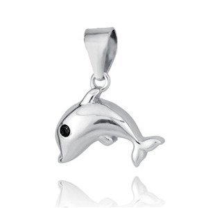 NUBIS® Stříbrný přívěšek delfínek - NB-4262