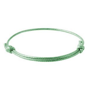 Šperky4U Světle zelená šňůrka na výrobu náramku - OK1392-LG