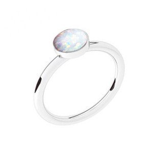 NUBIS® Stříbrný prsten s opálem - velikost 58 - NBP42-OP17-58