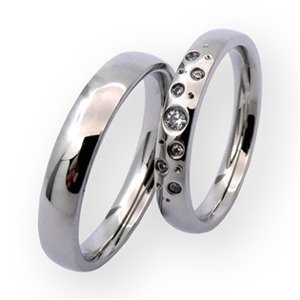 NUBIS® NSS3018-ZR Dámský ocelový snubní prsten - velikost 51 - NSS3018-ZR-51