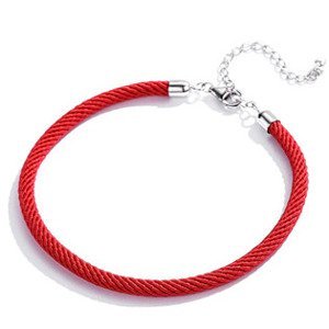 Šperky4U Červený náramek na navlékání korálků - LV9015-R