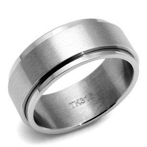 Šperky4U Pánský ocelový prsten - velikost 65 - OPR1924-65