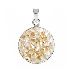 NUBIS® Přívěšek Crystals from Swarovski® 15mm, GOLDEN SHADOW - LVX203-GOL