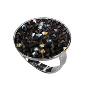 NUBIS® Prsten s krystaly Crystals from Swarovski® BLACK AB - LVX301-BAB