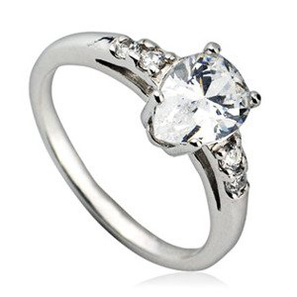 Šperky4U Stříbrný prsten se zirkony - velikost 53 - ZB9813-53