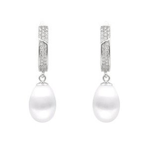 GAURA Perlové náušnice – bílé přírodní perly - GA1056-WH