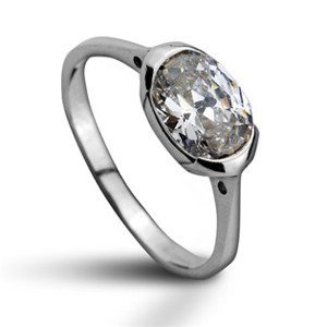 Šperky4U Stříbrný prsten se zirkonem, vel. 51 - velikost 51 - CS2014-51