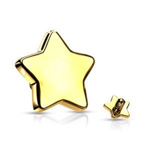 Šperky4U Náhradní hvězdička, závit 1,2 mm - ND021-03GD